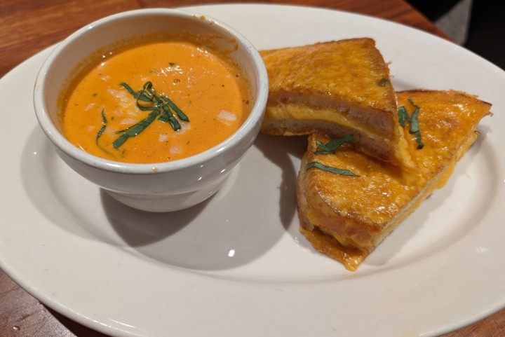 Grilled Cheese and Tomato Bisque