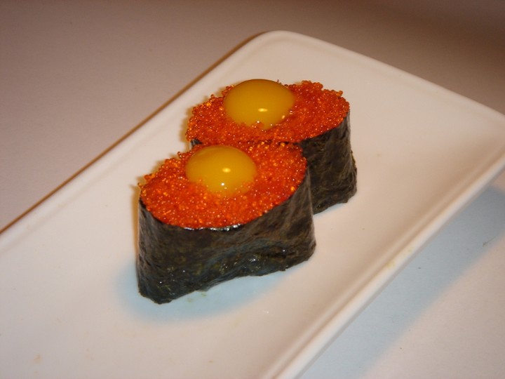 Flying-Fish Roe W/ Quail Egg