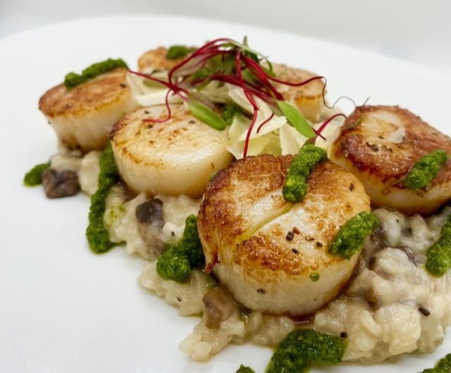 Scallops and Risotto