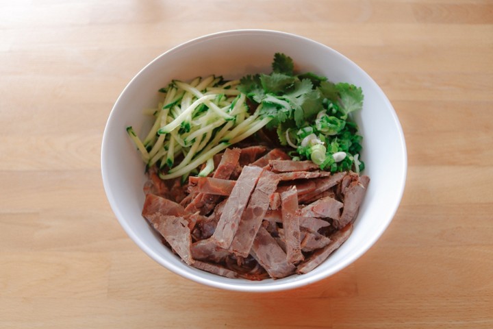 Glass Noodles with Beef and Cilantro