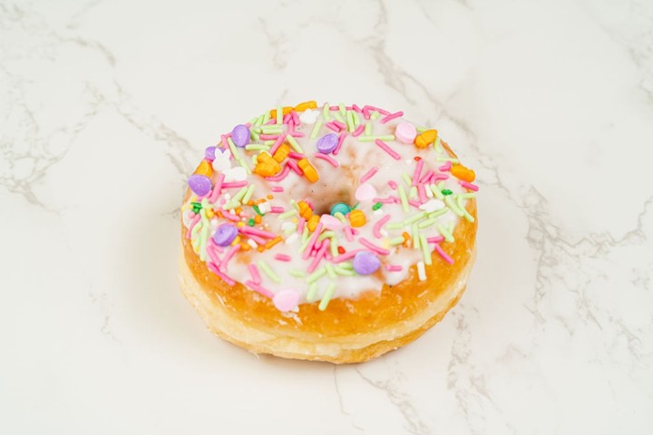 Vanilla Sprinkles Donut