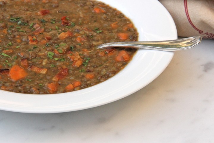 French Lentil Soup (soupe aux lentilles)