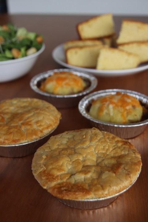 Family Pot Pie Meal