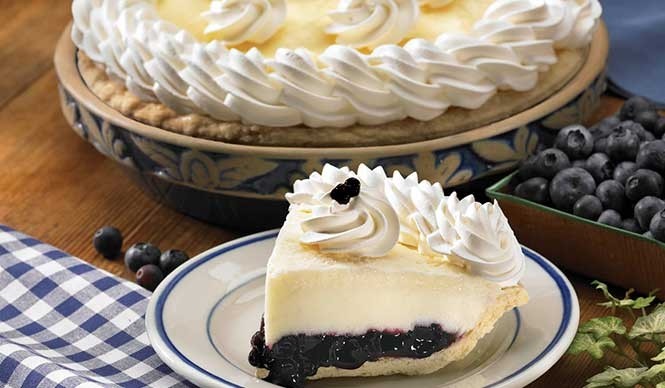 Double Cream Blueberry Pie