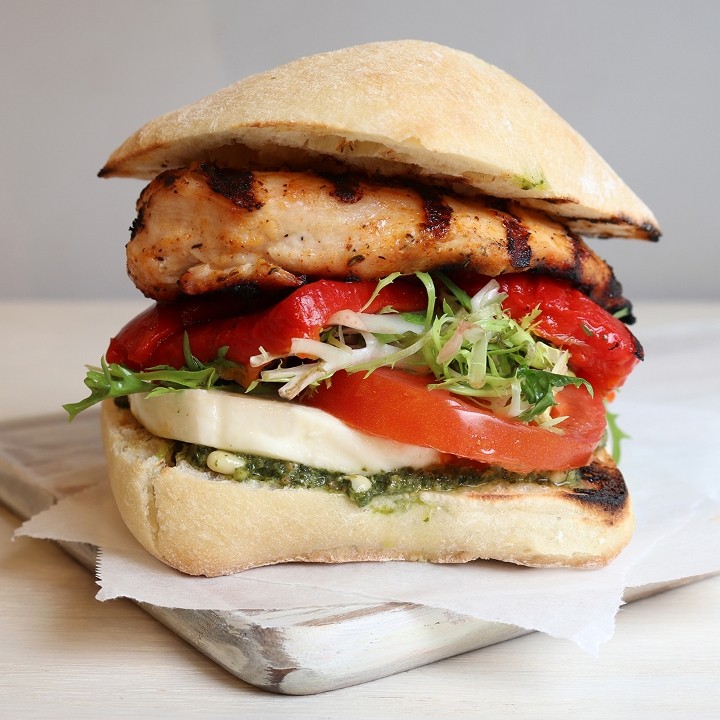 Grilled Chicken Pesto Sandwich