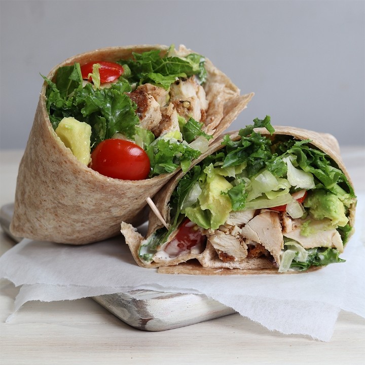 Kale Chicken Caesar Wrap