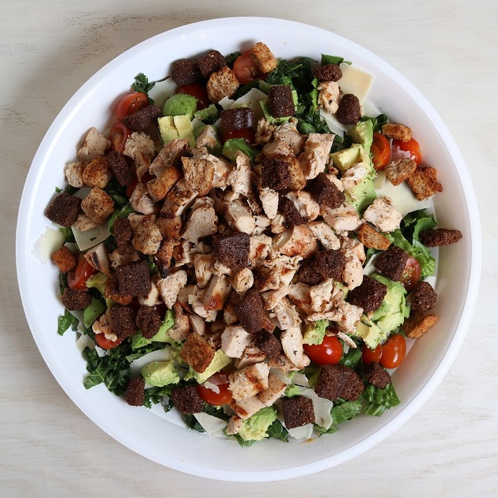 Group Kale Chicken Caesar Salad