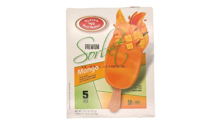 KIC Mango Sorbet Bars (5 pk.)