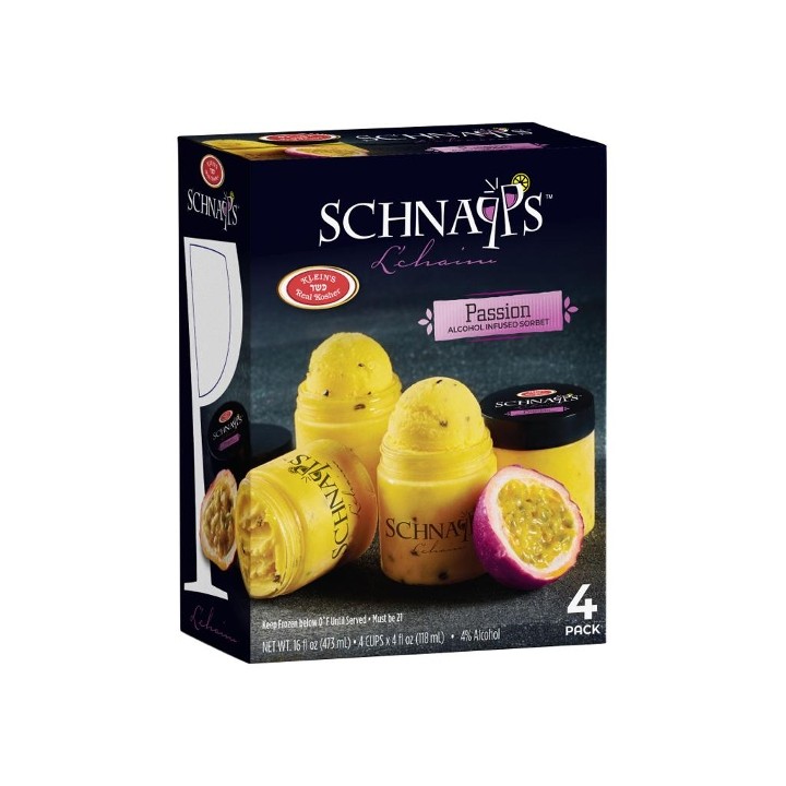 KIC Schnaps Alcohol Infused Passion Cup (4pk.)