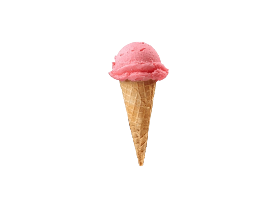 Ice Cream Scoop White Transparent, Strawberry Vanilla Ice Cream