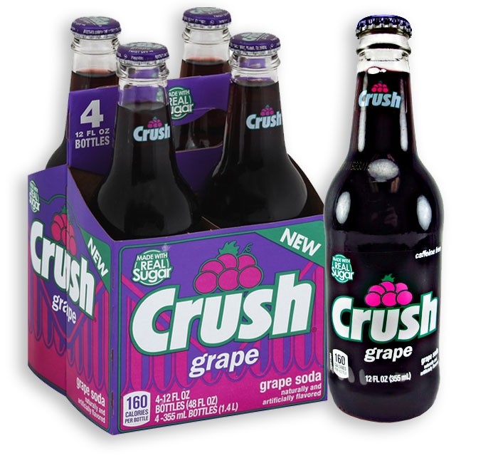 CRUSH - GRAPE SODA W/ REAL CANE SUGAR