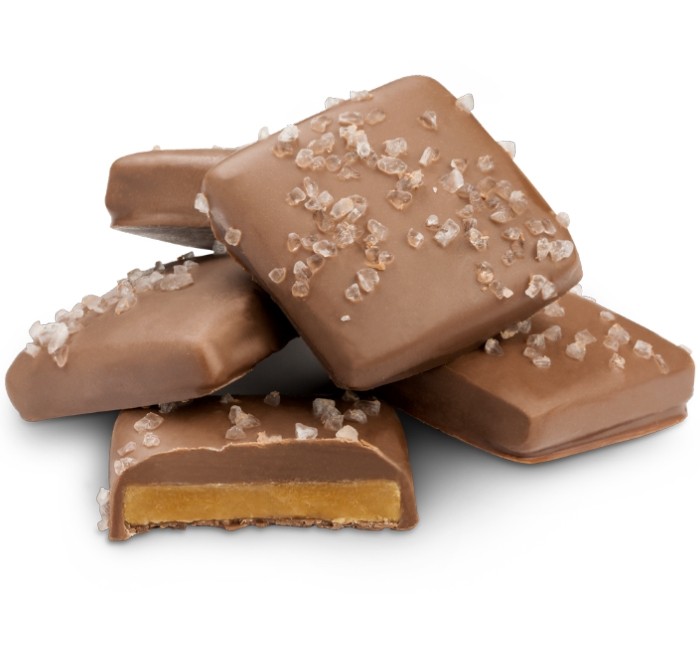 ALBANESE CHOCOLATE ENGLISH TOFFEE W/ SEA SALT-SINGLE- MILK