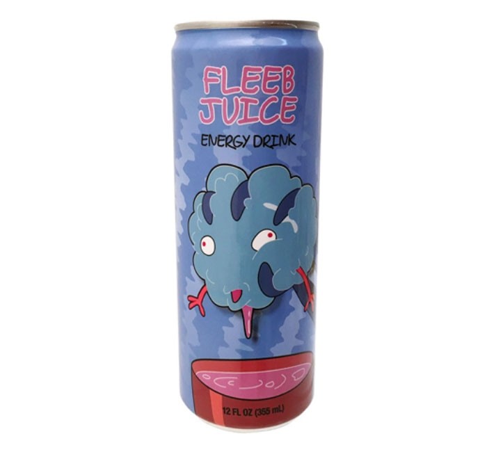 RICK & MORTY FLEEB JUICE ENERGY DRINK CAN