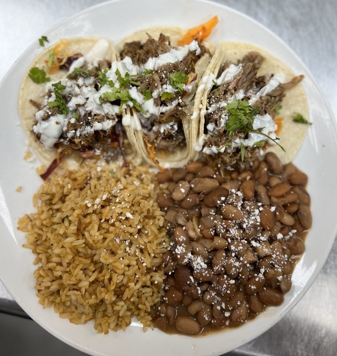 El Azteca (Carnitas) Tacos