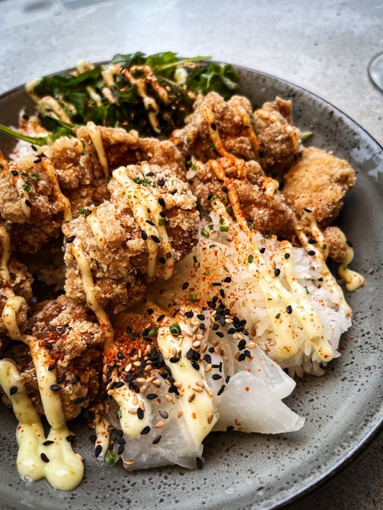 Japanese Fried Chicken Rice Bowl