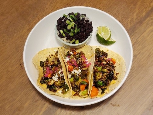 Three Brussels Sprouts Tacos (DN)