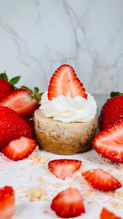 Mini Strawberry Cheesecake Bite