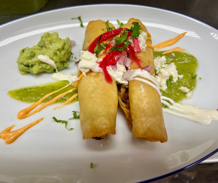 Spinach and Potato Flautas