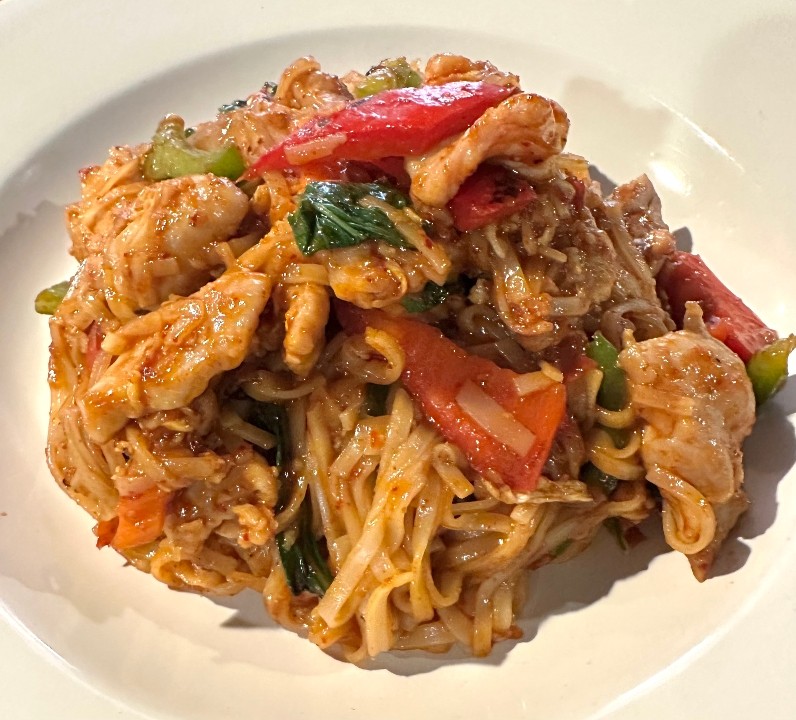 (D) Spicy Basil Pad Thai