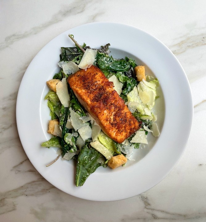 Salmon Kale Caesar