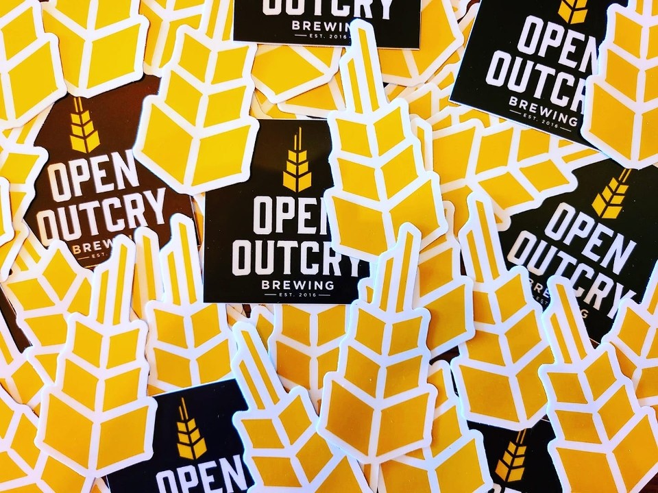 Open Outcry Logo Sticker 3 X 3