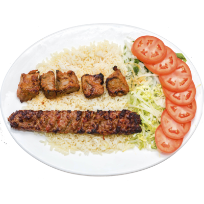 Lamb Doner & Lamb Shish Plate