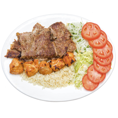 Lamb Doner & Chicken Shish Plate