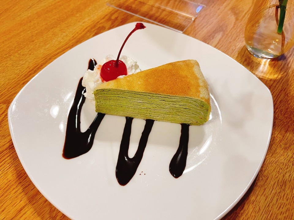 Macha Green Tea Crepe Cake