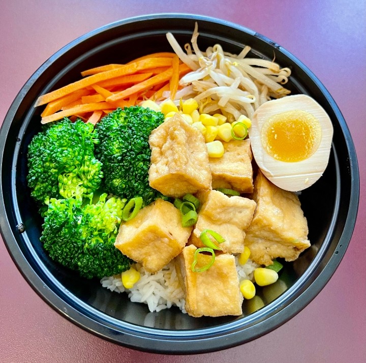 Crispy Tofu Rice Bowls