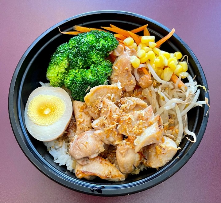 Soy Garlic Chicken Rice Bowls