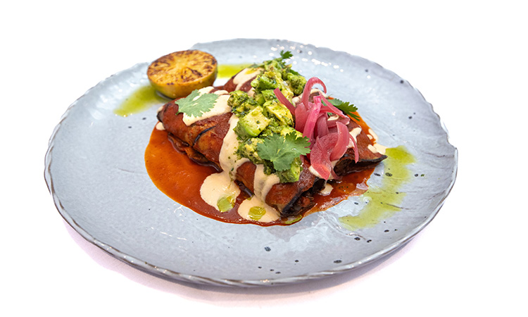 SMOKED EGGPLANT ENCHILADA