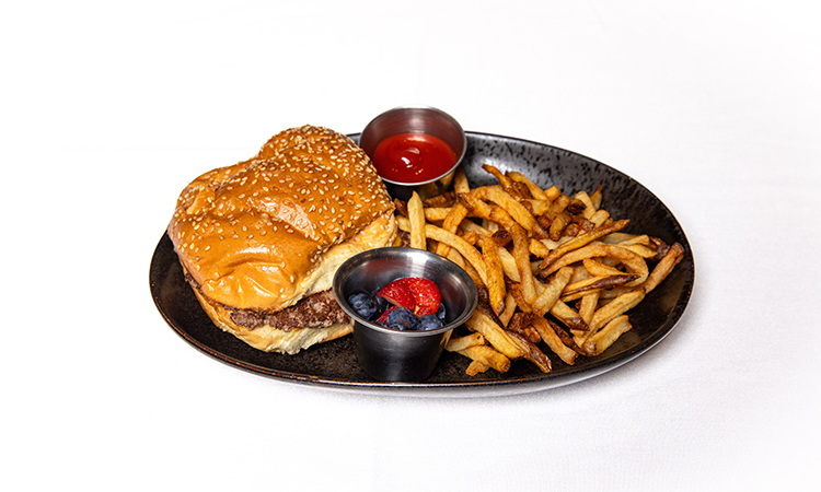KIDS PLAIN BURGER WITH FRIES
