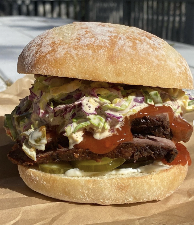 18 HOUR SMOKED BRISKET SANDWICH