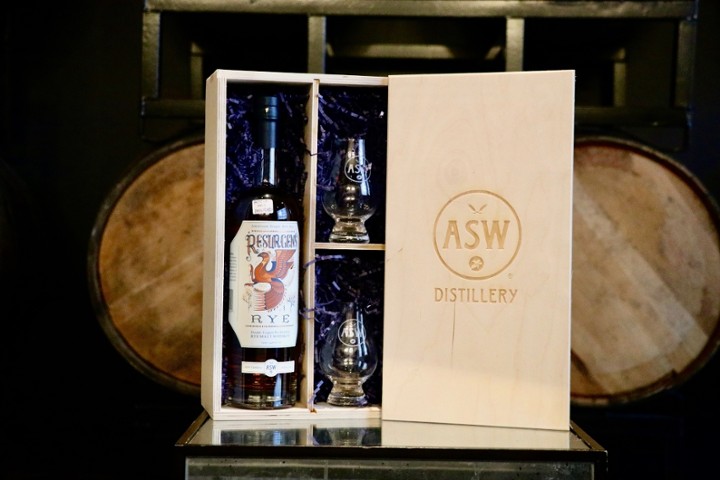 ASW Two Bottle Wooden Presentation Box