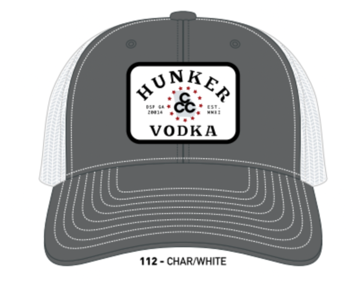 Hunker Snap Back Trucker Hat (Black Patch)