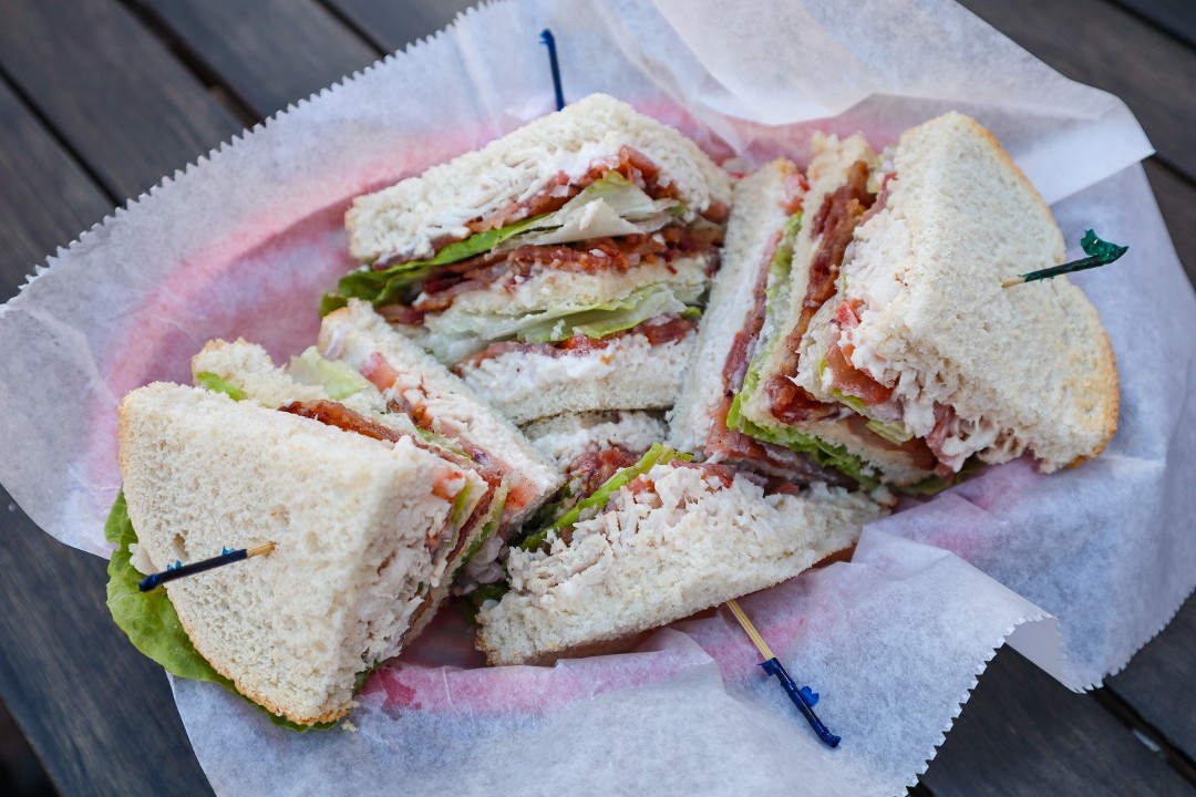 Mile High Turkey Club Sandwich