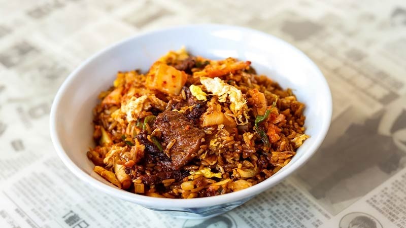 Steak and Kimchi Fried Rice