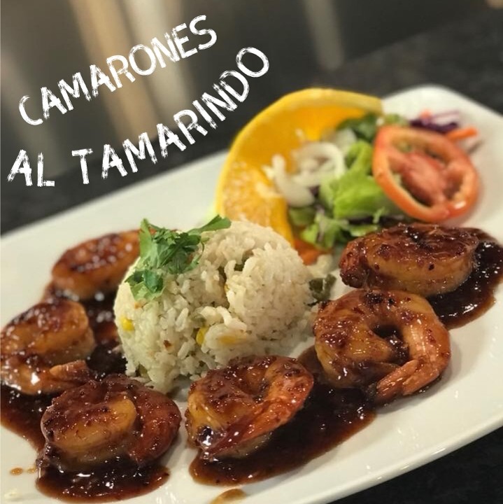 Camarones Al  Tamarindo Platillo