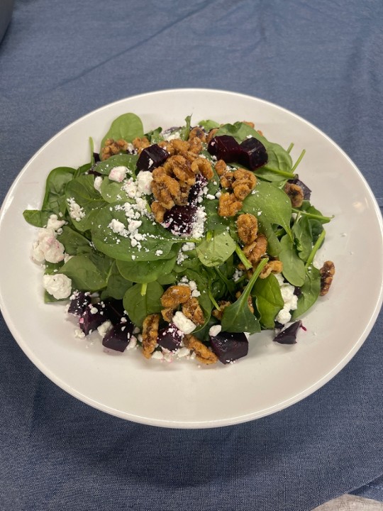 Spinach Beet and Goat Cheese Salad