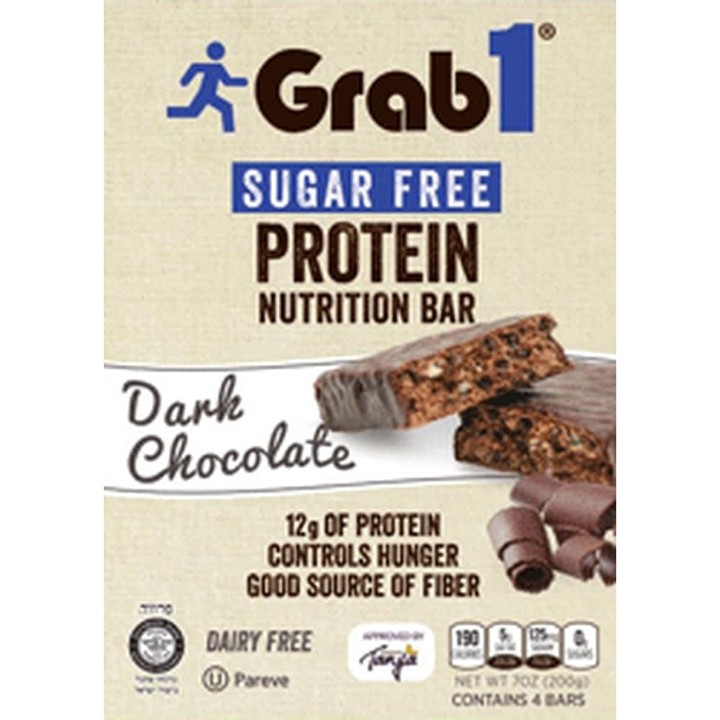 Grab 1 Dark Chocolate Protein Bar Sugar Free (4ct)