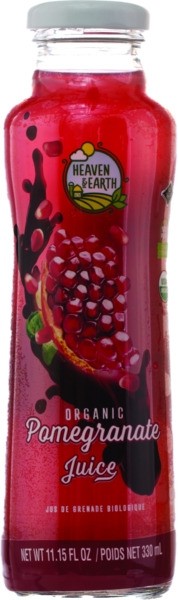 Heaven & Earth | 11.15 fl oz Organic Pomegrante Juice