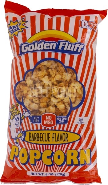 Golden Fluff | 6 Oz Barbecue Flavor Popcorn Party Size
