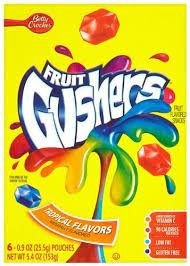 Fruit Gushers Tropical Flavors 6 Pouches