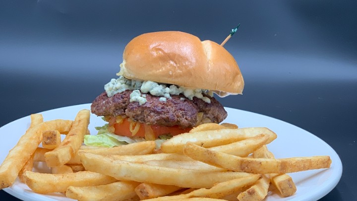 BACON BLUE CHEESE BURGER*