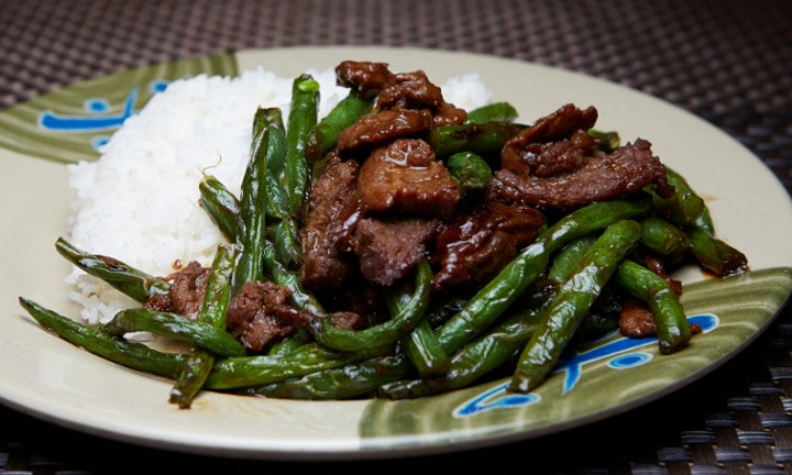 Lunch Beef String Beans in Black Bean Sauce