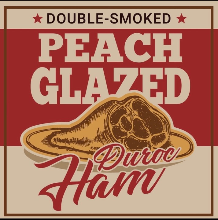 Double Smoked Peach Glaze Ham