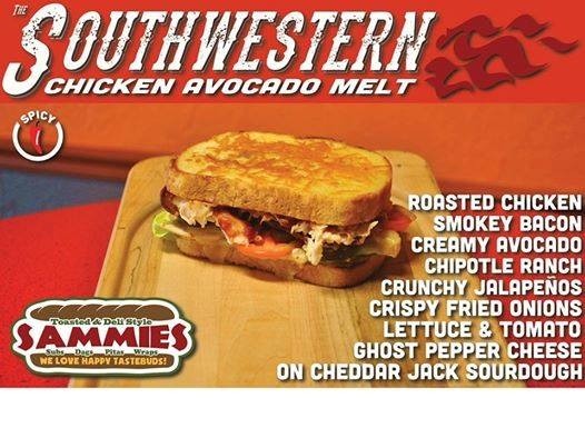 Southwestern Chicken Avocado Melt