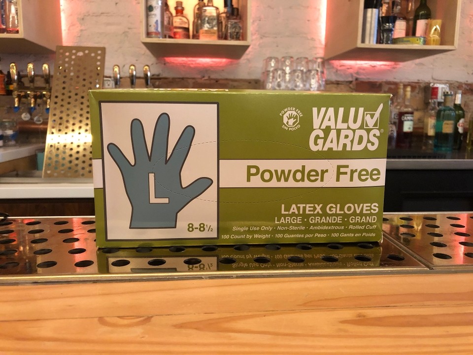 Large Latex Gloves 1 box/100 ea