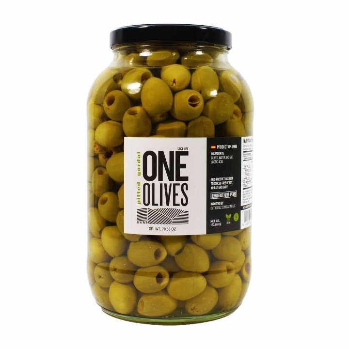 Gordal Olives Pitted/1 Quart  (The BIG Olives-great for stuffing)