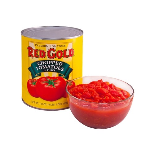 Chopped Red Gold Tomatoes 10# Can